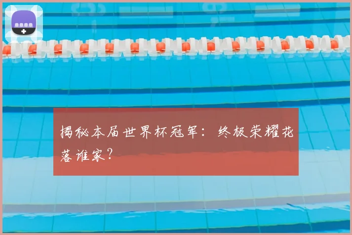 揭秘本届世界杯冠军：终极荣耀花落谁家？